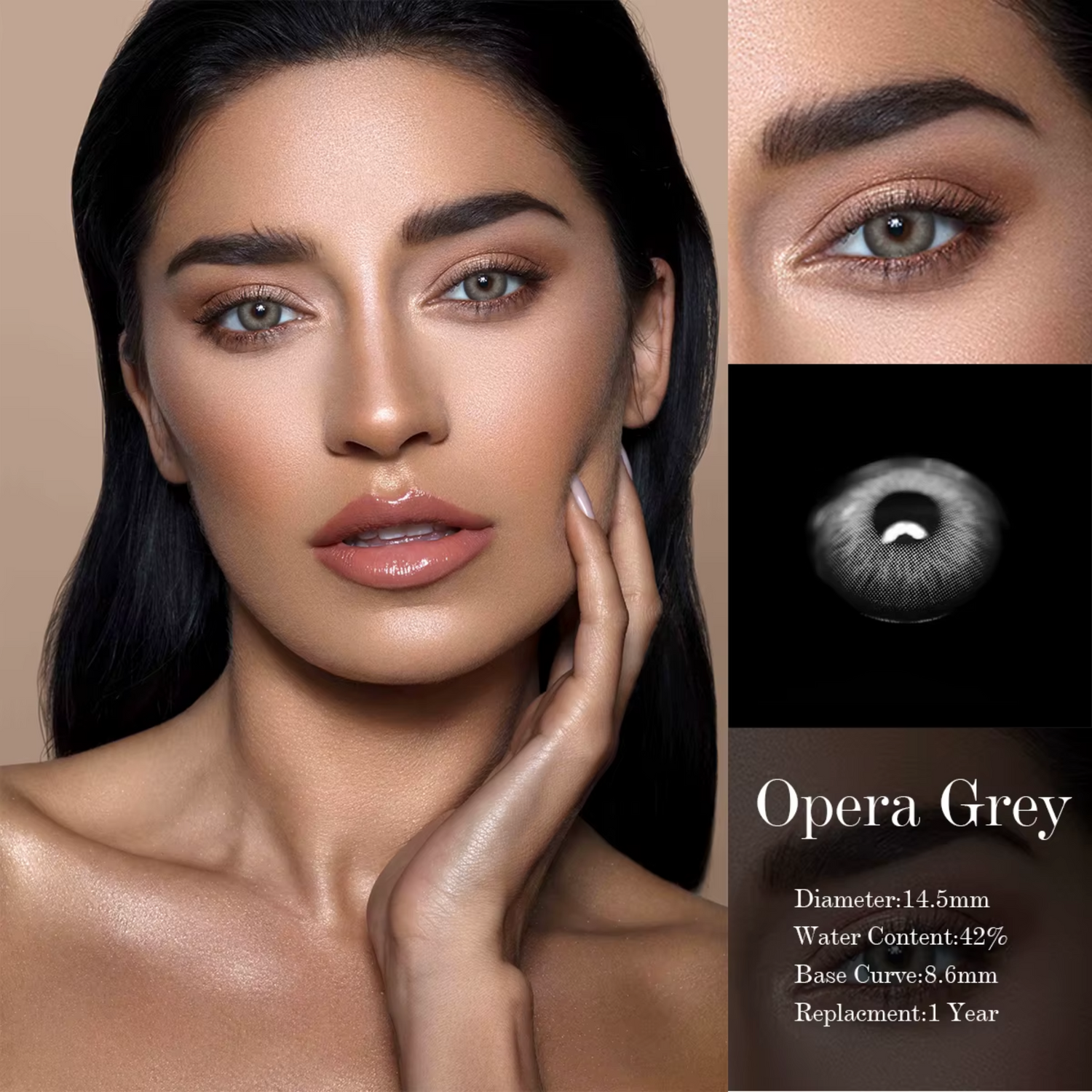 Lentilles de Contact Opera Grey